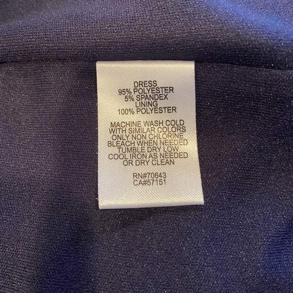 J HOWARD 3/4 sleeves navy blue dress/size 6 - Picture 8 of 8